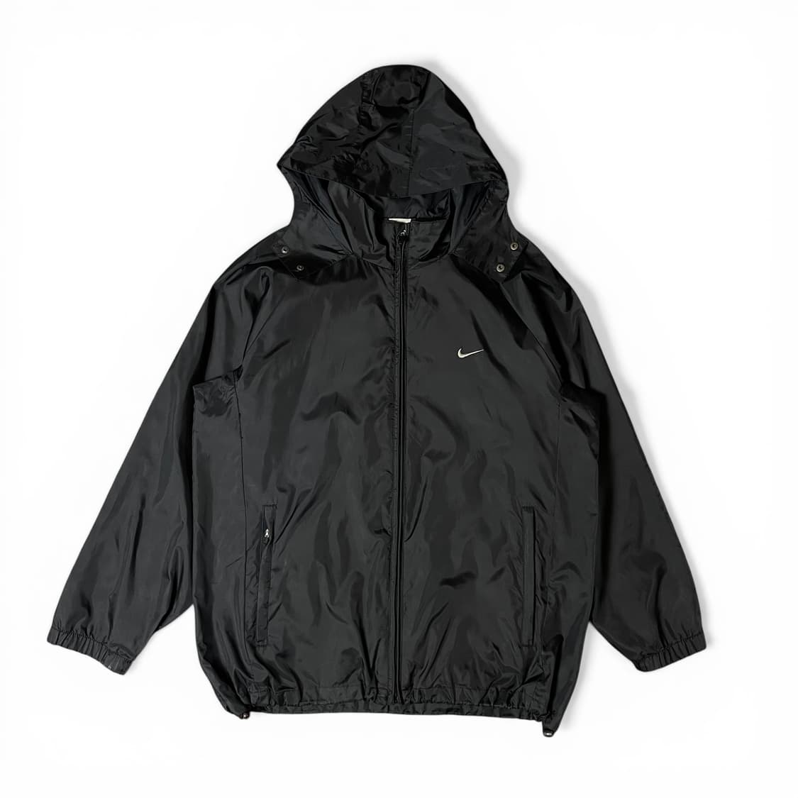 나이키 블랙 후드 로고 바람막이 자켓 M 상품이미지1