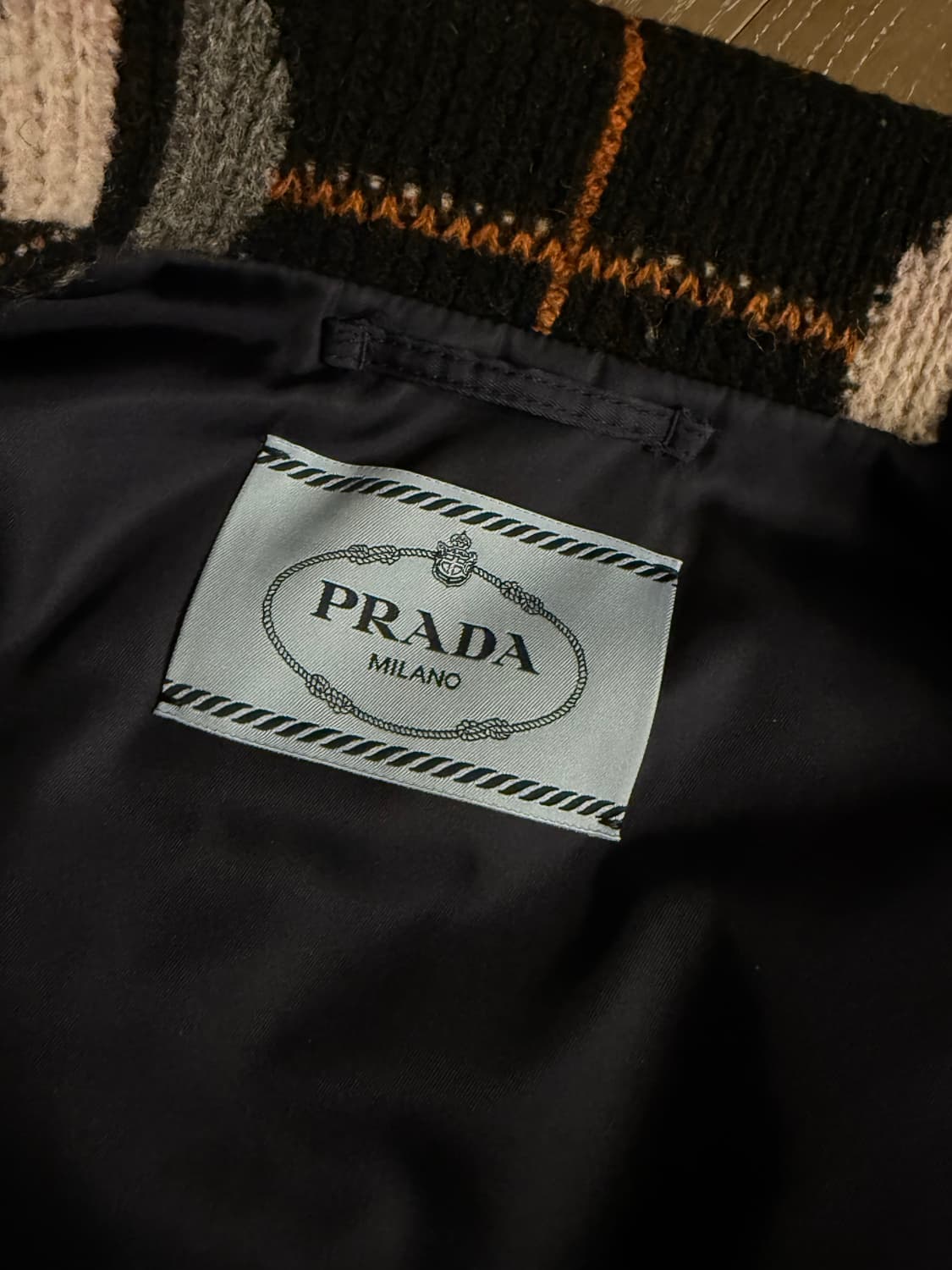 21fw 프라다 라프시몬스 리나일론 니트봄버 상품이미지5