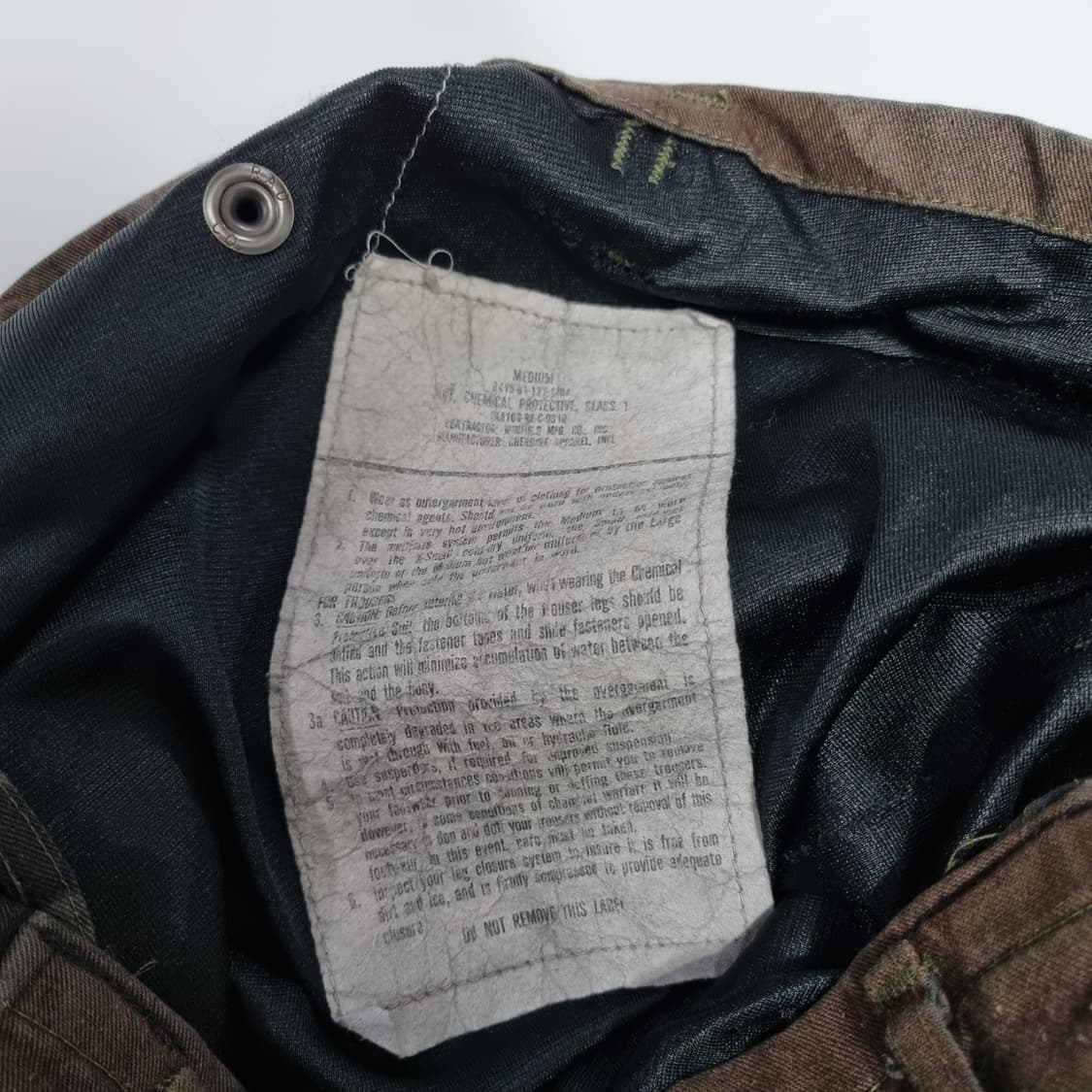 1980s 미군 오리지널 캐미컬 팬츠 상품이미지8