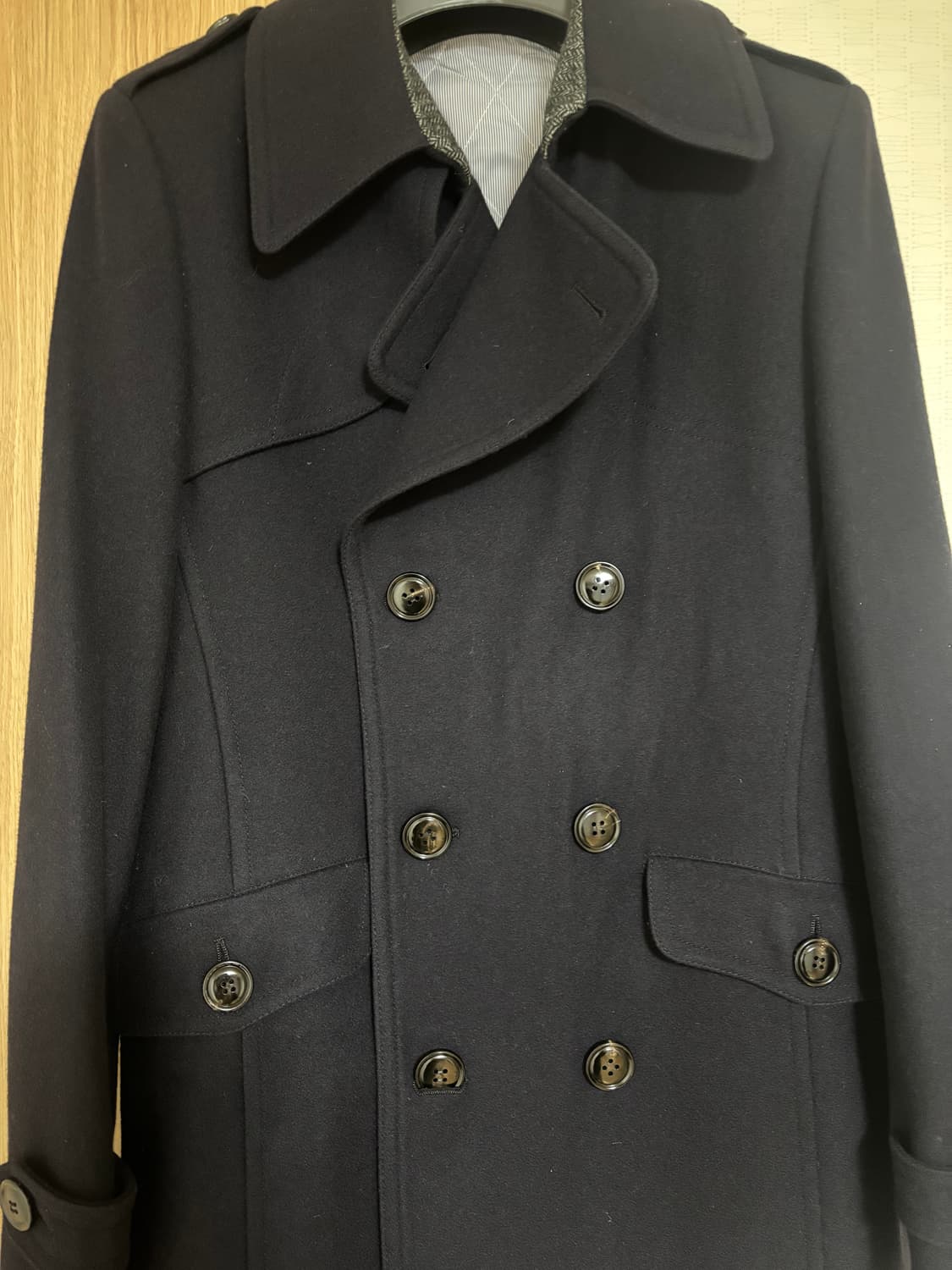 착샷o) 커스텀멜로우 캐시미어 블렌디드 피코트  상품이미지5