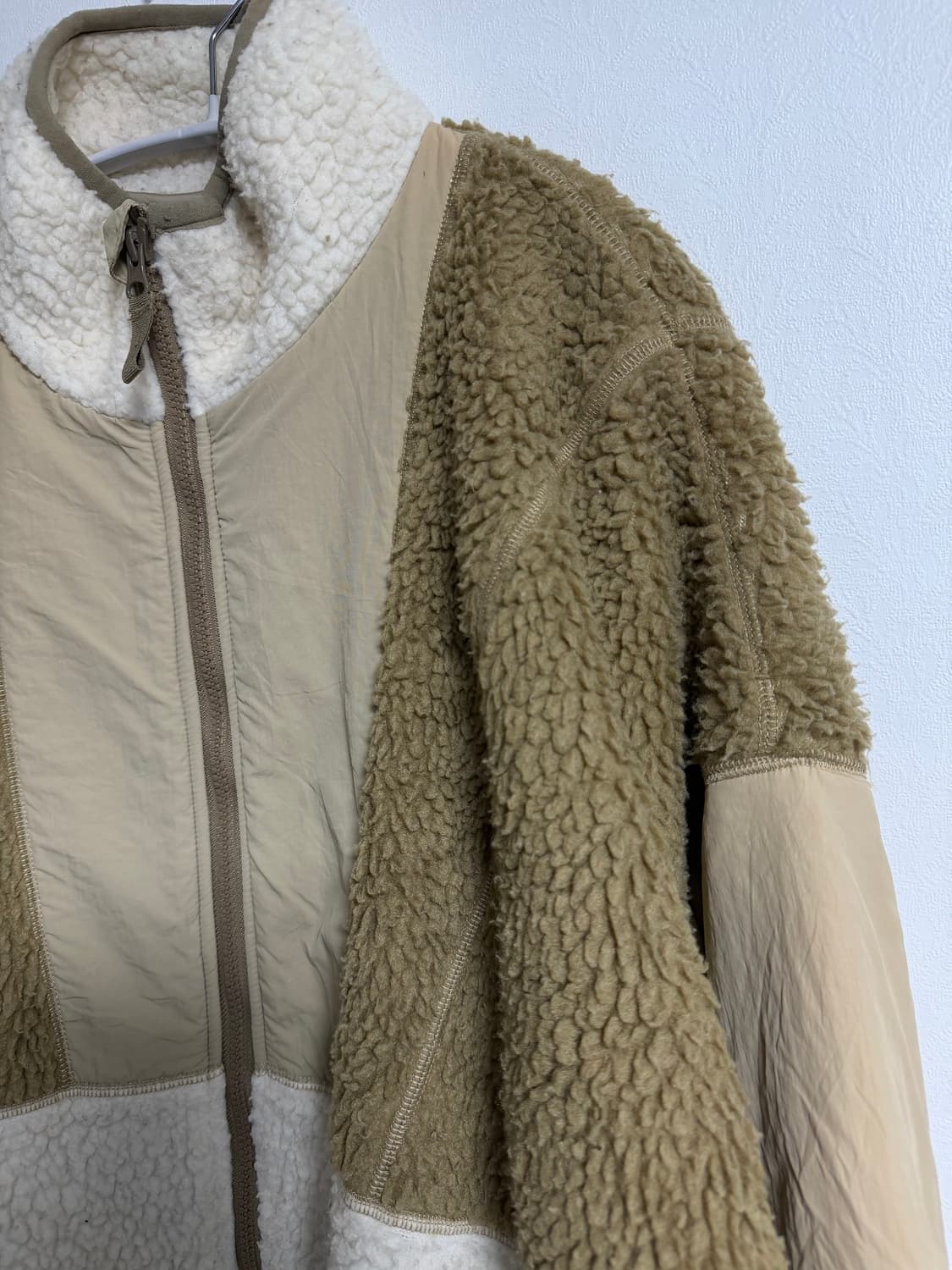 빔즈 하트 컬러블록 플리스 집업 자켓 상품이미지3