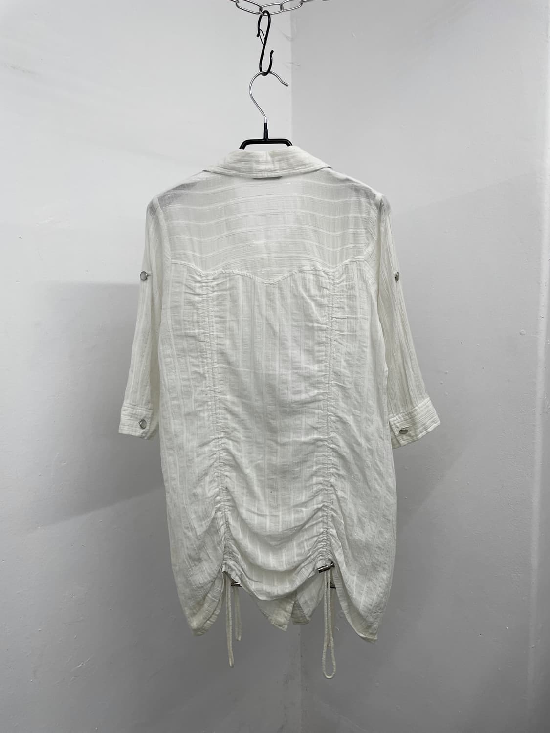 화이트페어리 셔링 버튼 셔츠 상품이미지9