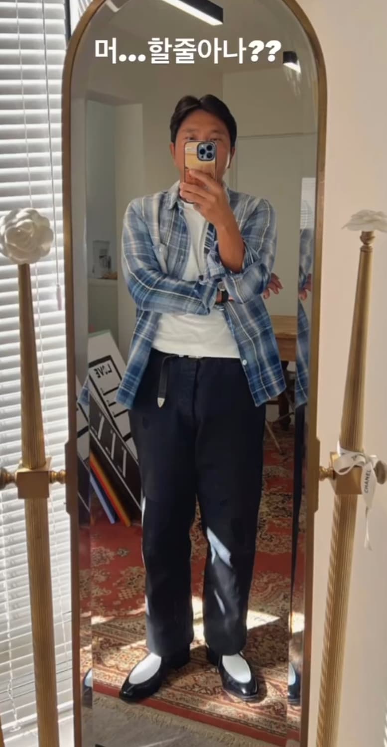 34size택포40만)23시즌 올드조 스카페이스 패디드 백 트라우저 상품이미지2