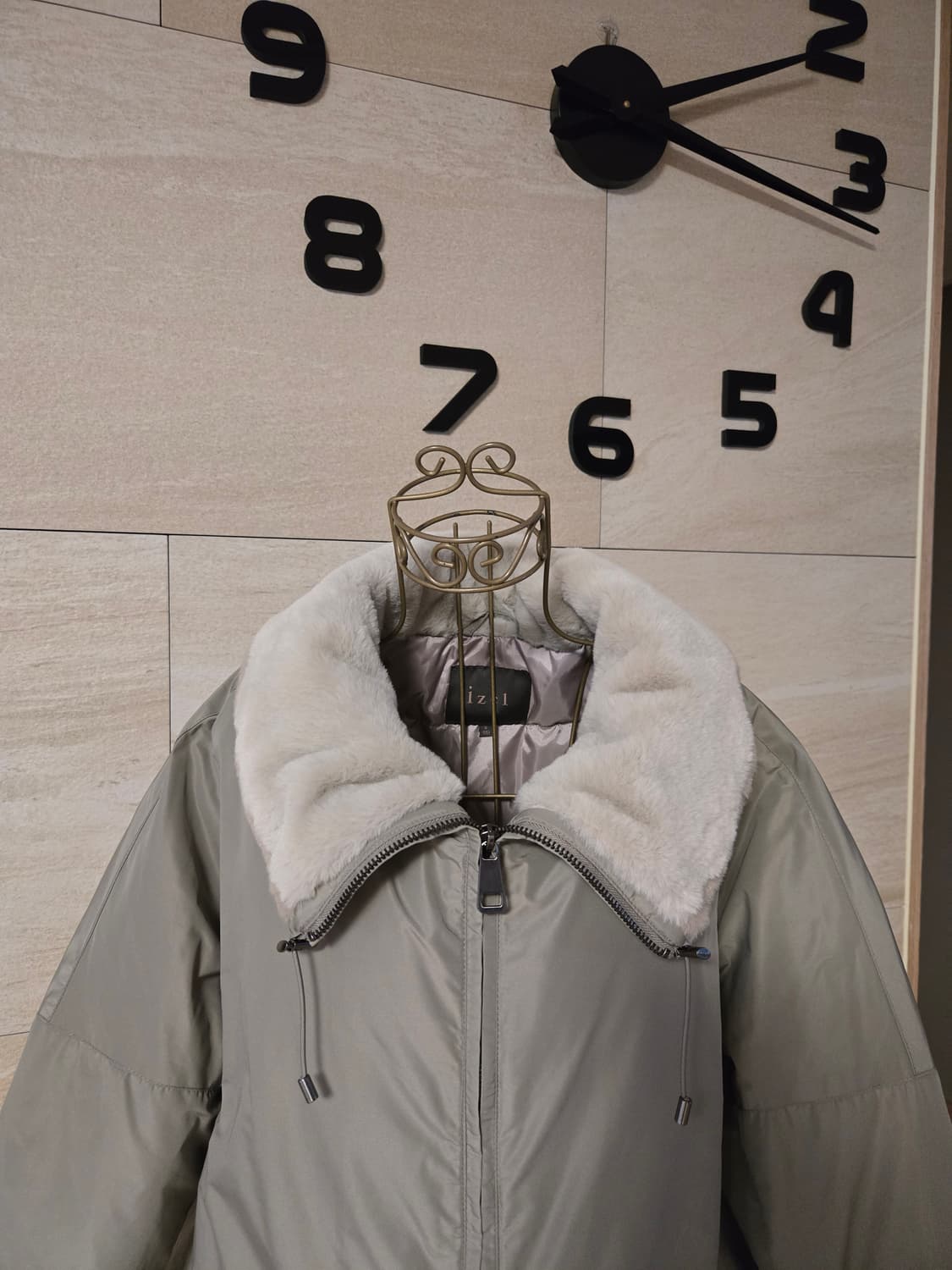 [s] 밍크퍼 배색 구스 패딩 상품이미지2