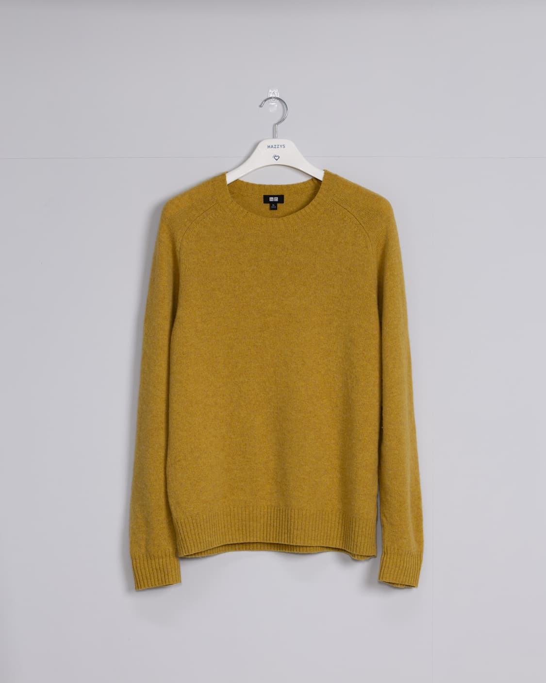 유니클로 램스울 겨자색 니트 XL 상품이미지1