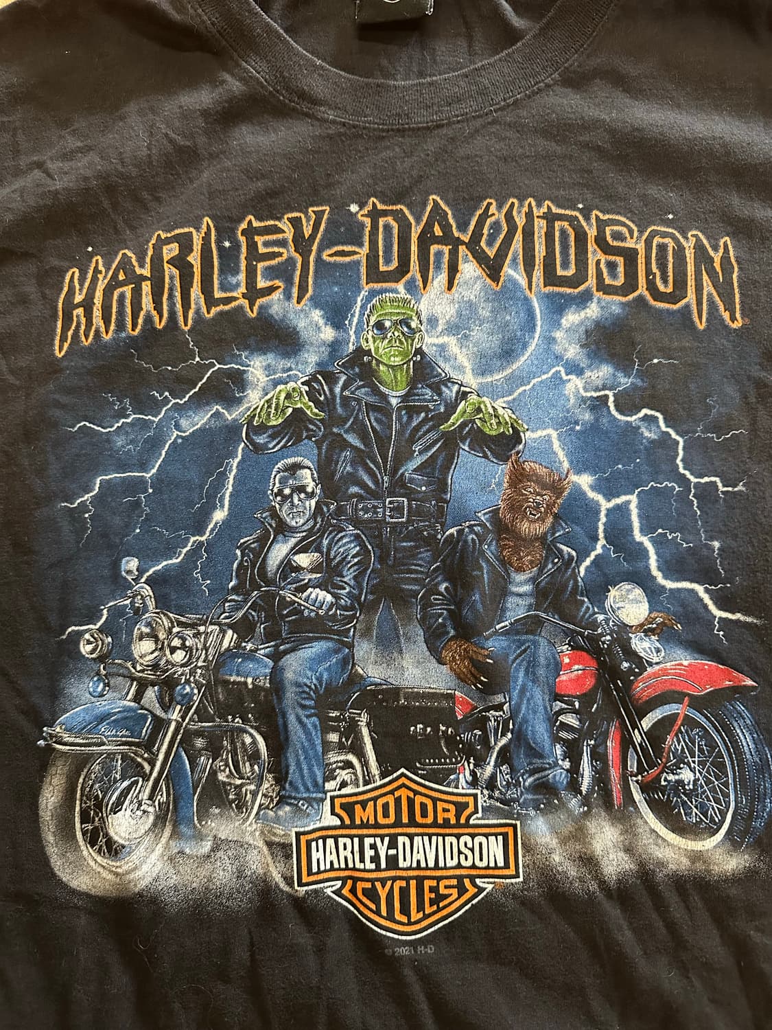 Harley Davidson Monsters Horror tee - XL 상품이미지2