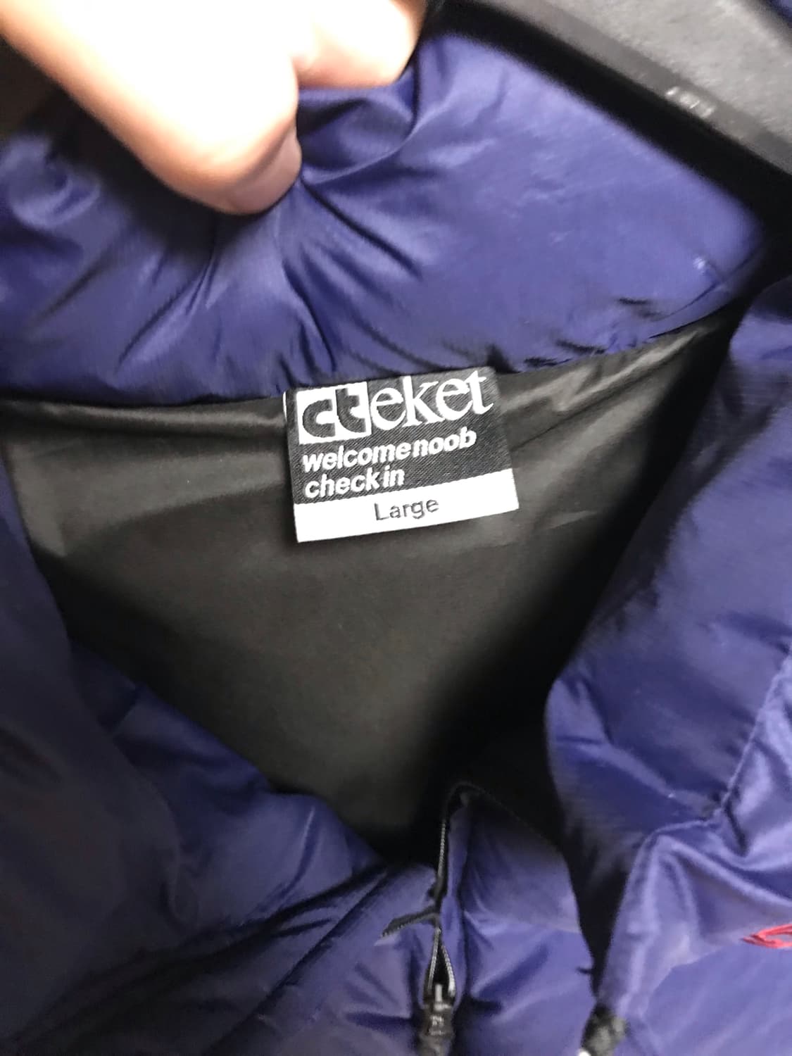 테켓 TEKET 패딩조끼 L 네이비 상품이미지5