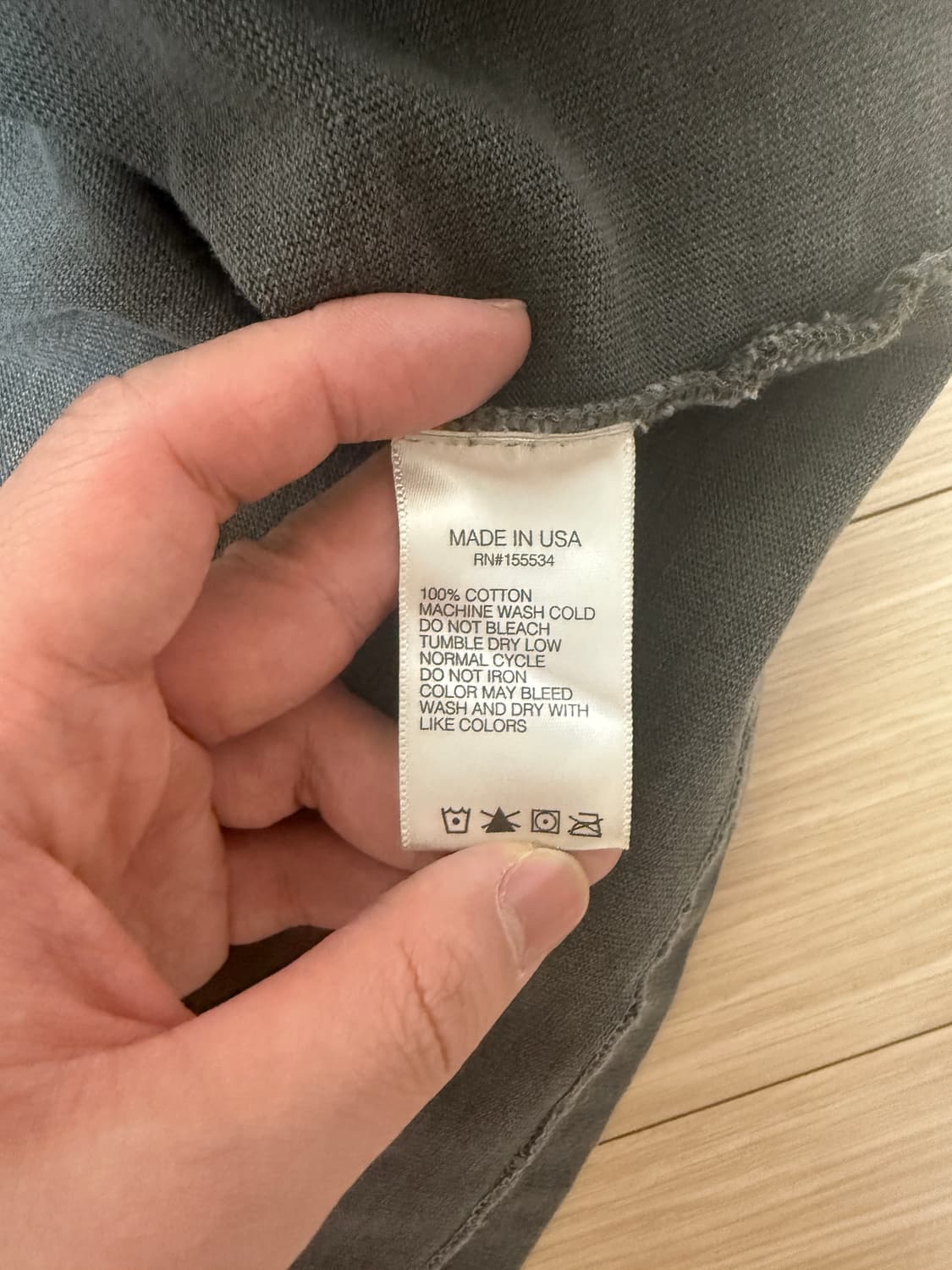 [M] 이지 시즌6 롱슬리브 차콜 상품이미지4