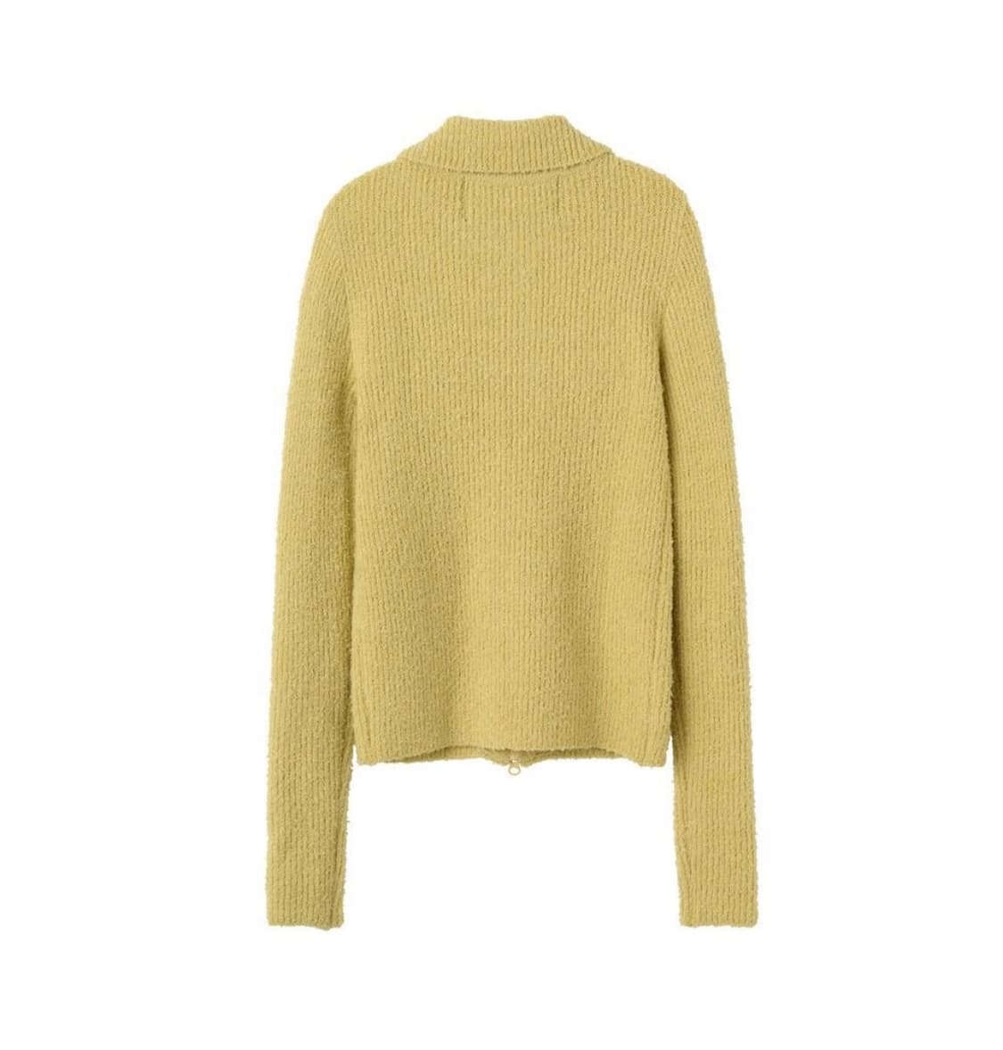 SCULPTOR Boucle Knit Zip-Up Lemon 상품이미지7