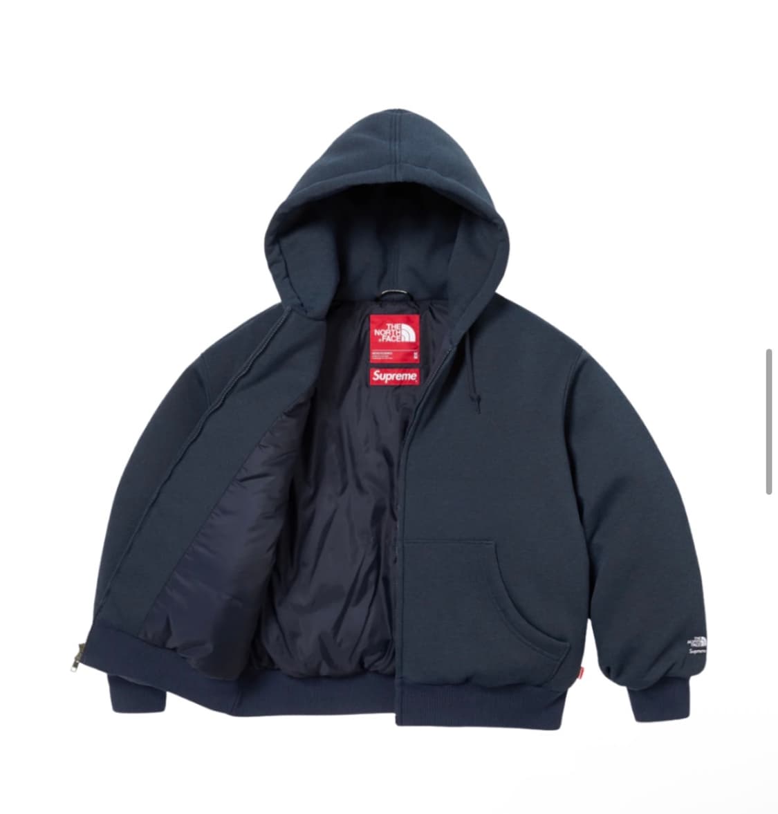 (2xl)  슈프림x노스페이스 다운 집업 후드 자켓 상품이미지3