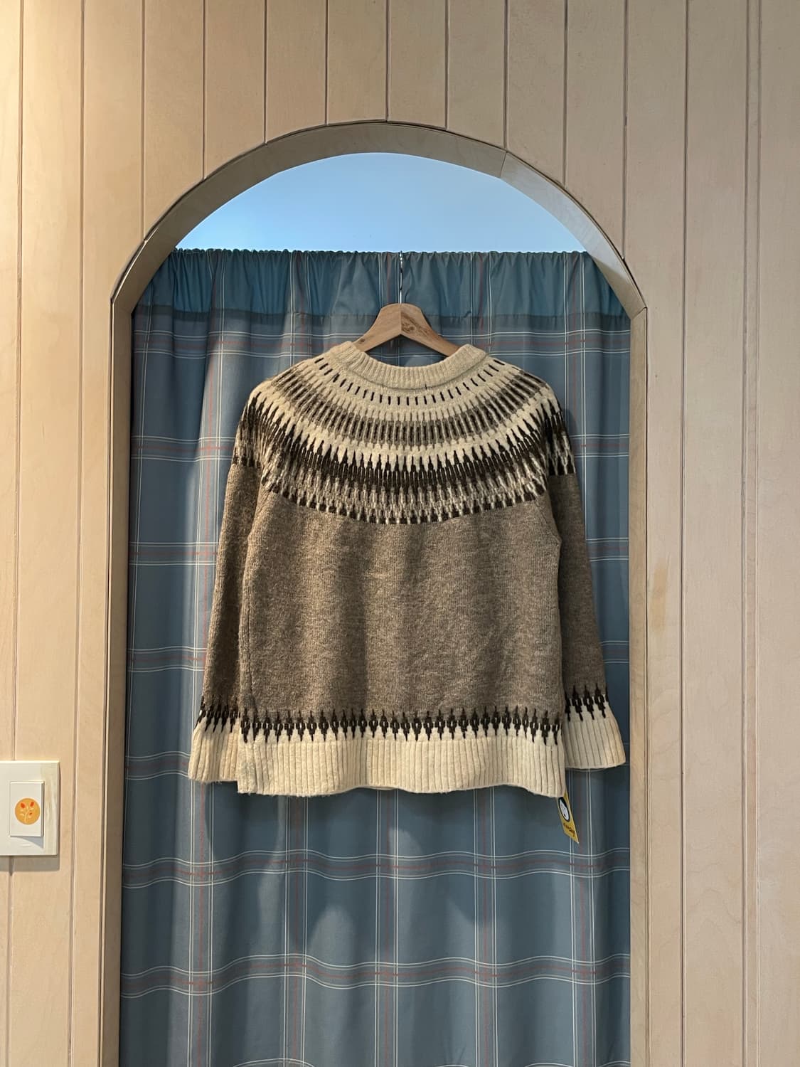 일본빈티지 페어아일 니트 상품이미지5