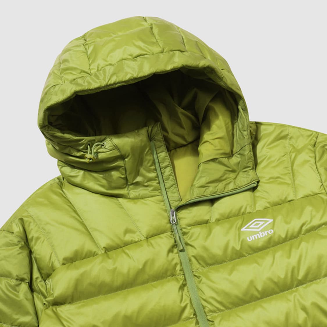 엄브로 페더플렉스 경량 후드형 다운 자켓 올드 그린 상품이미지4