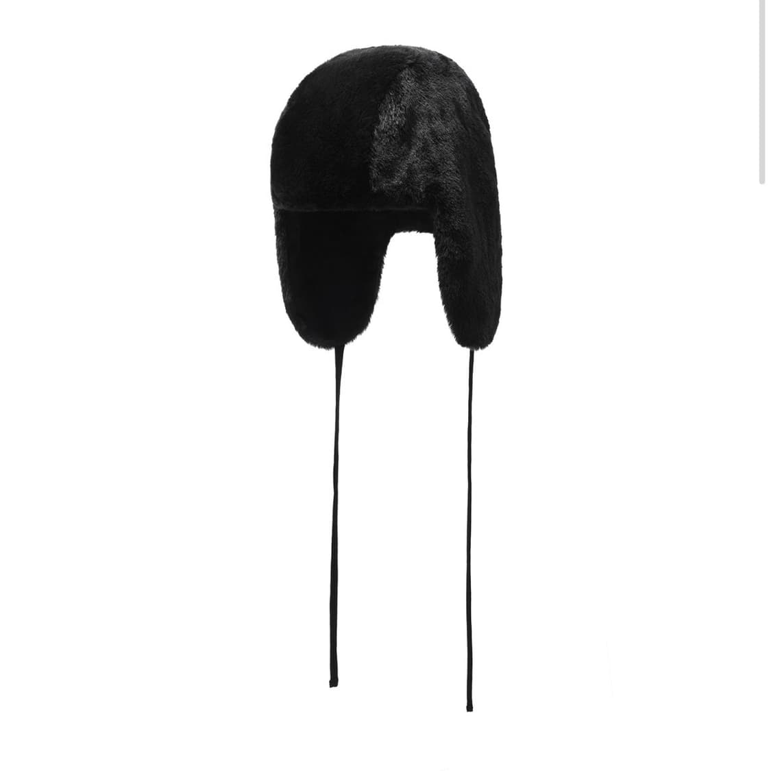 나이스고스트클럽 퍼 이어캡 비니 블랙 FUR EARCAP BEANIE 상품이미지3