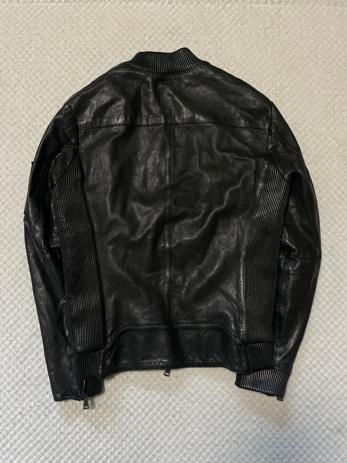 AND Z 웨스턴 무드 2WAY 램스킨 양가죽 바이커 레더 자켓 상품이미지2