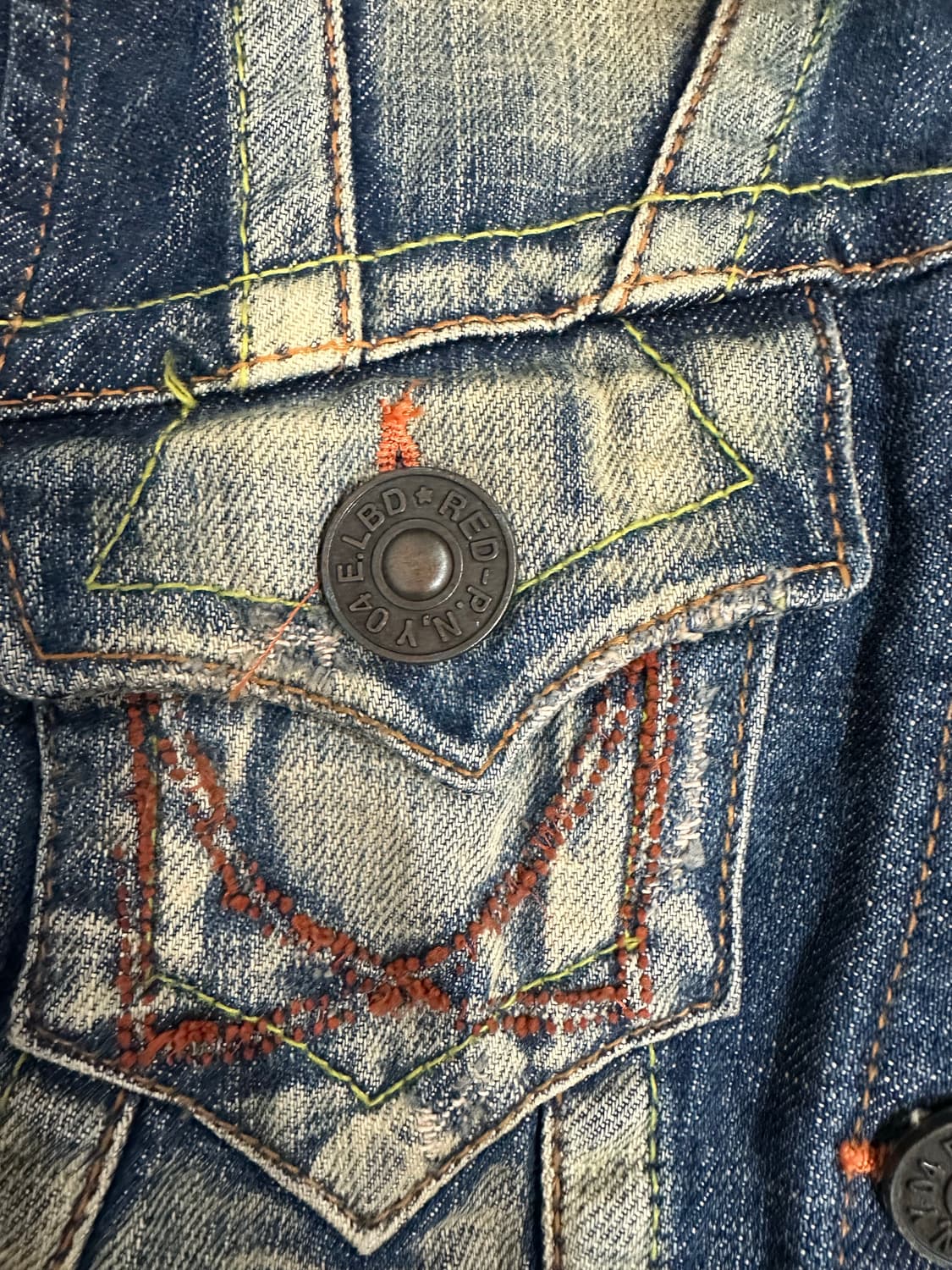 REDPEPPER 레드페퍼 빈티지 여성 크롭데님 자켓 XS 상품이미지7