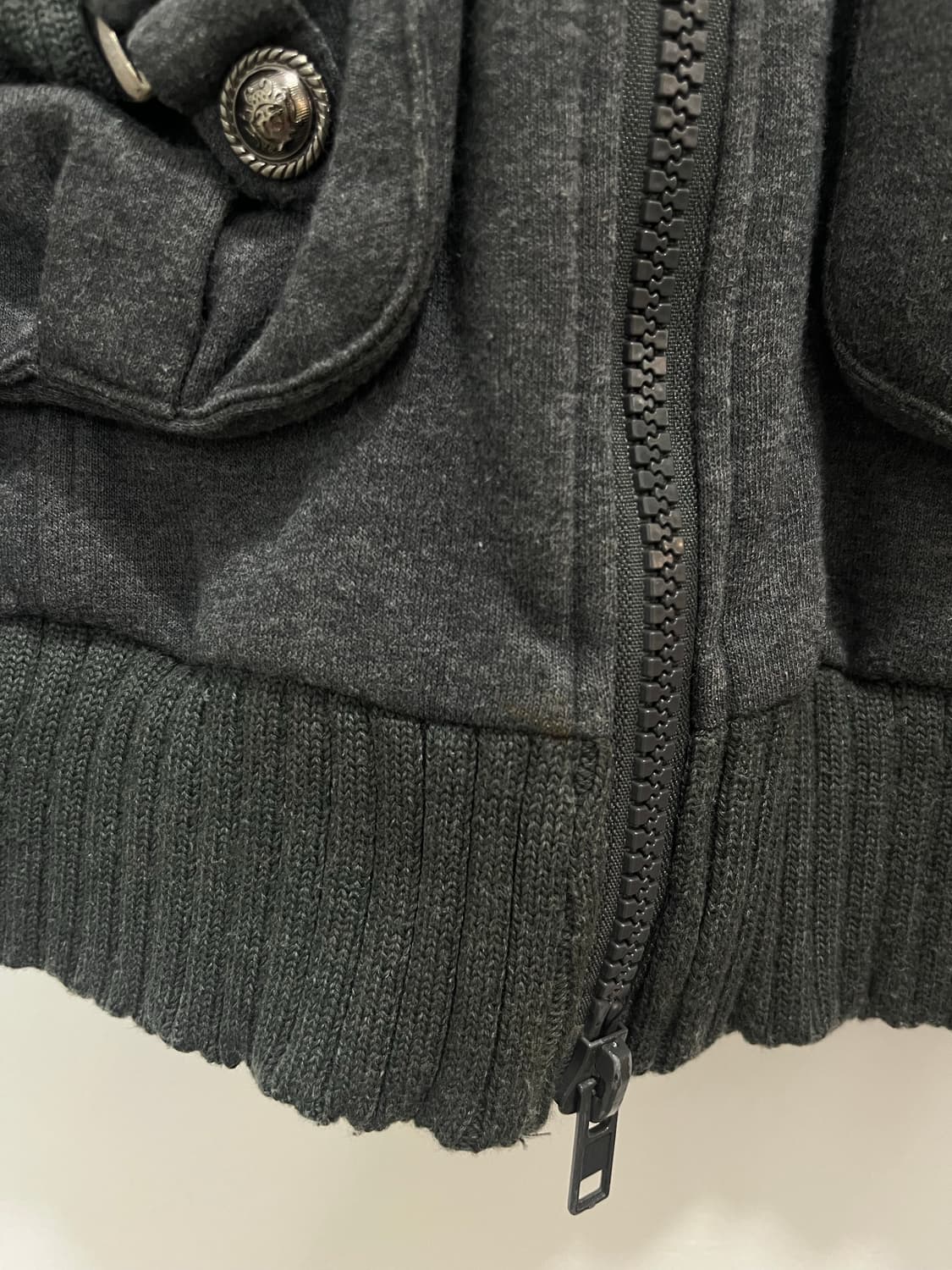 일본 빈티지 락펑크 카고 양각버튼 프린팅 집업 상품이미지3