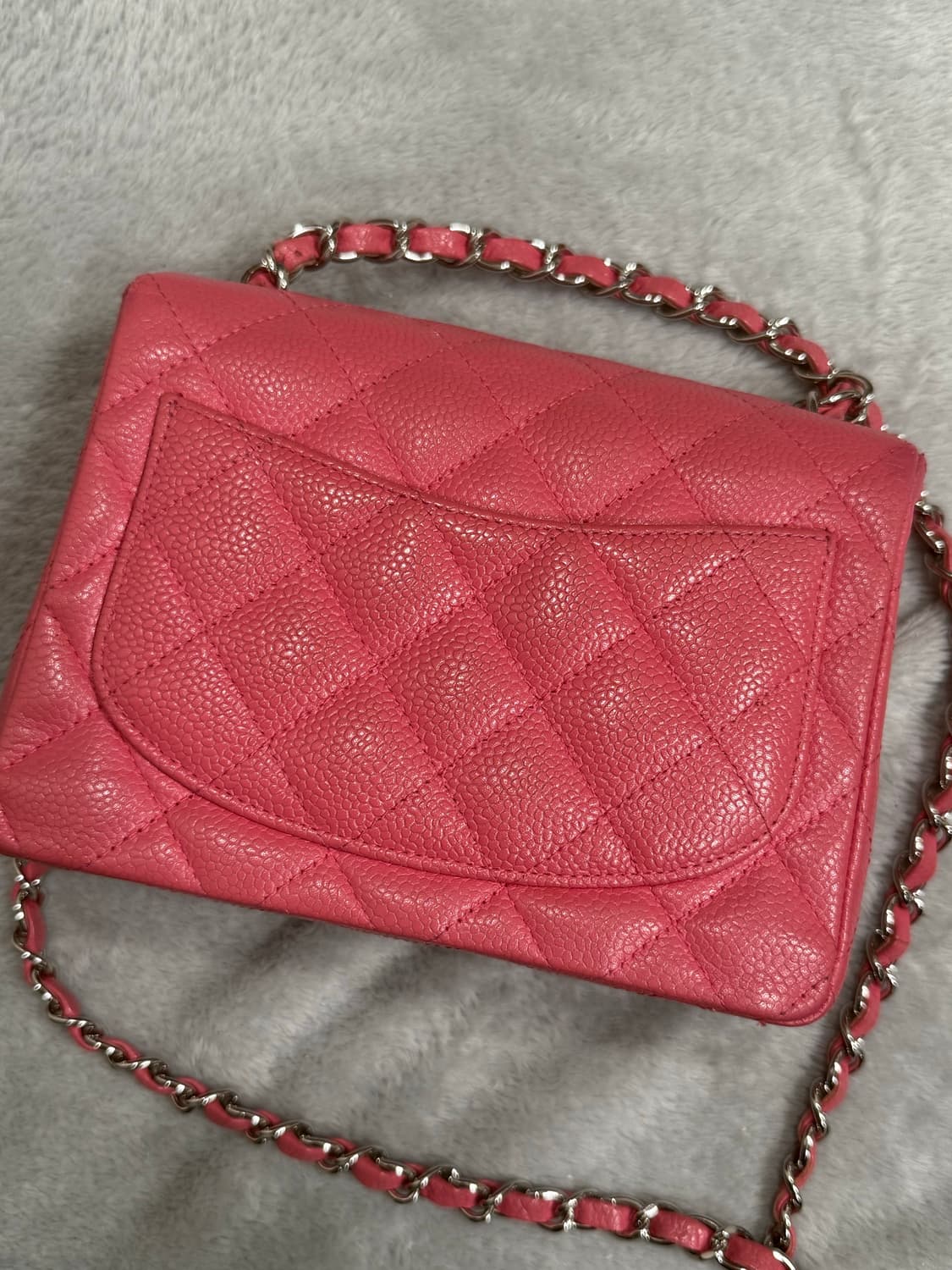 샤넬 핑크 캐비어 미니 플랩백 (쁘띠삭) 상품이미지2