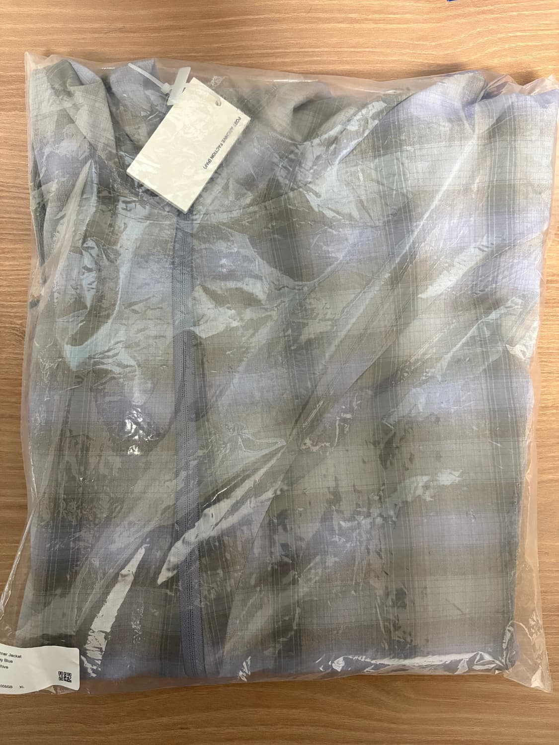 [XL, 새제품] PAF 파프 러너자켓 그레이 블루 상품이미지1