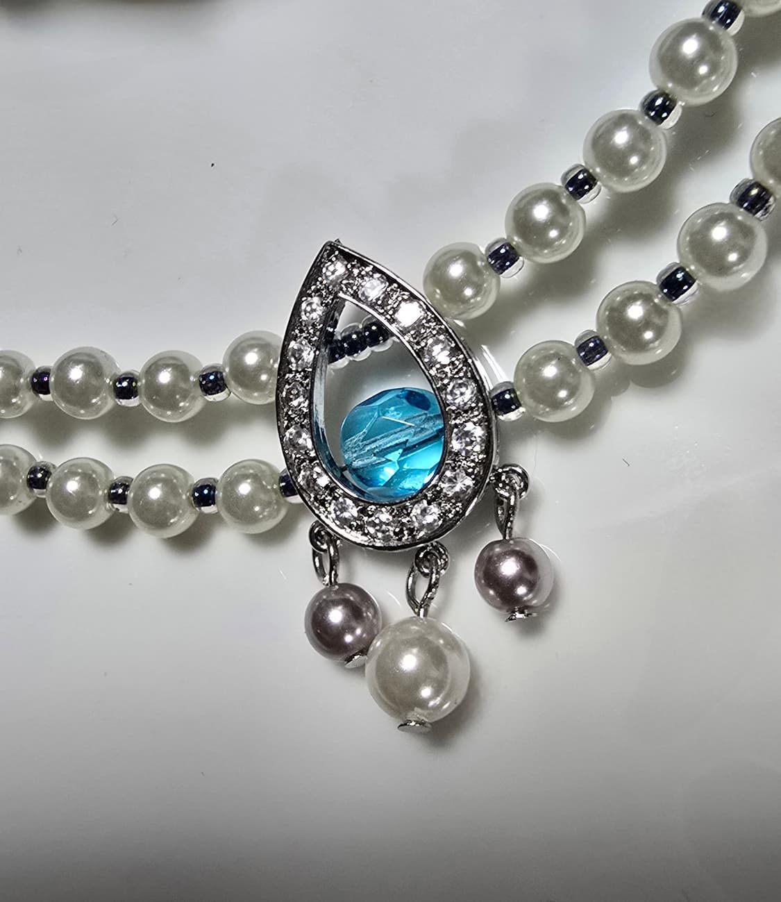 규빅 물방울팬던트 진주목걸이 상품이미지4