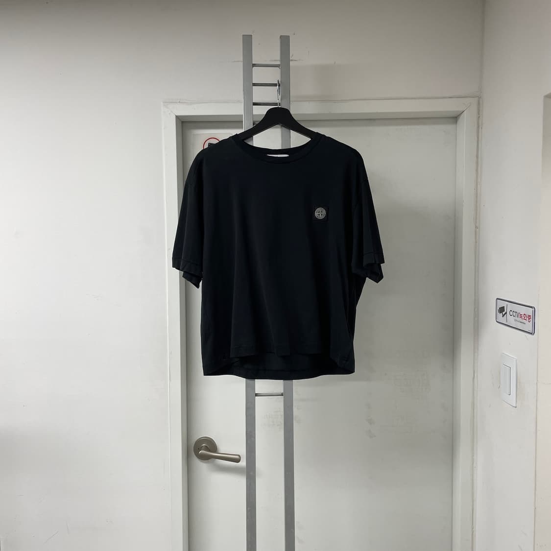 스톤아일랜드 블랙 반팔 티셔츠 XL 상품이미지1