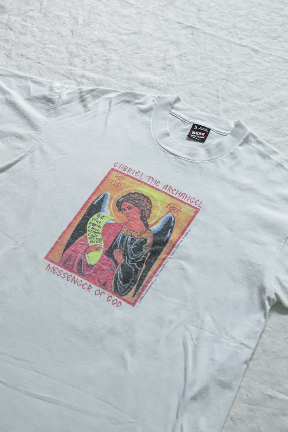 빈티지 90‘s 가브리엘 대천사 아트 티셔츠 XL 상품이미지2