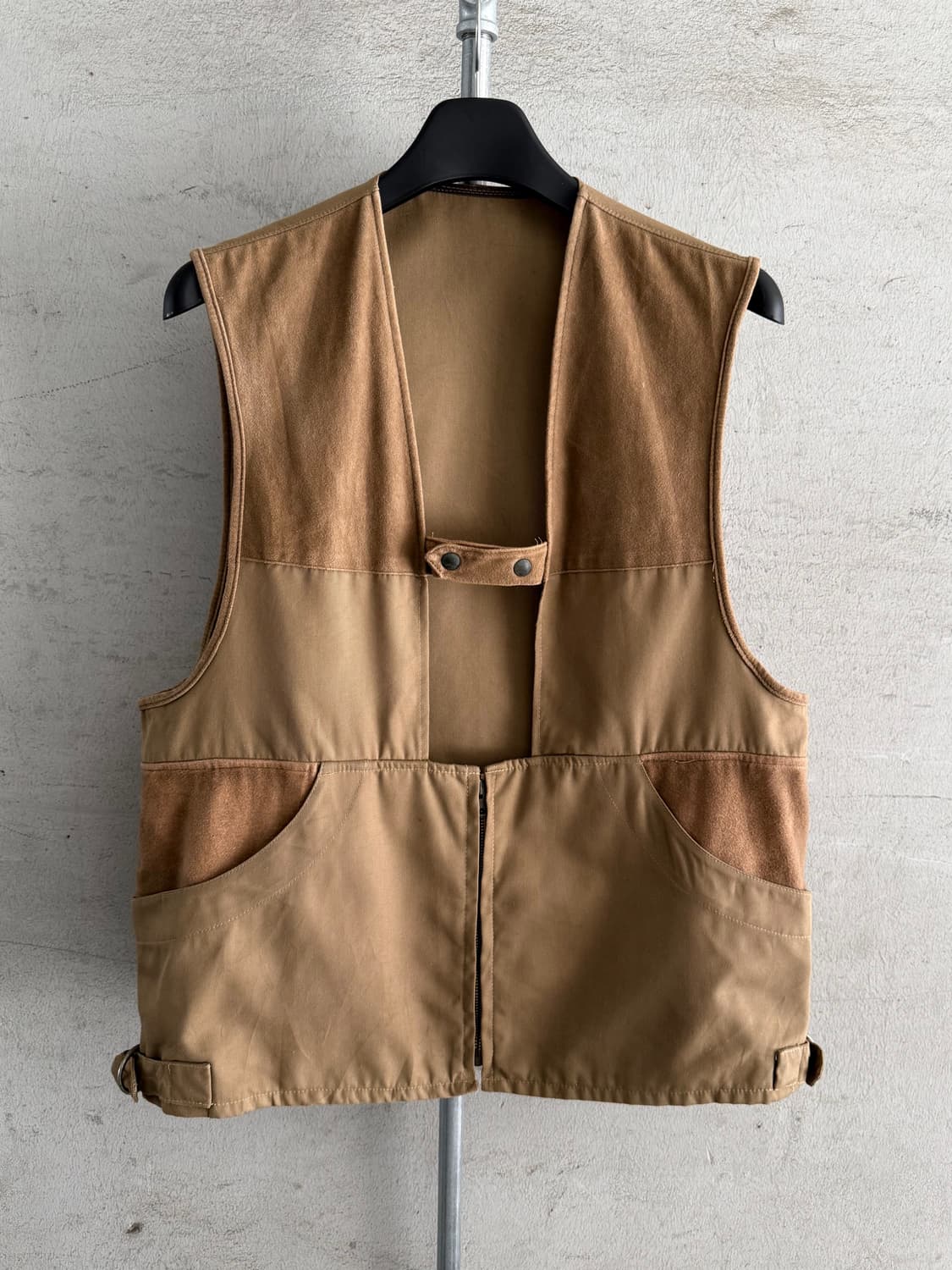 Vintage French Hunting Zip-Up Vest 상품이미지1