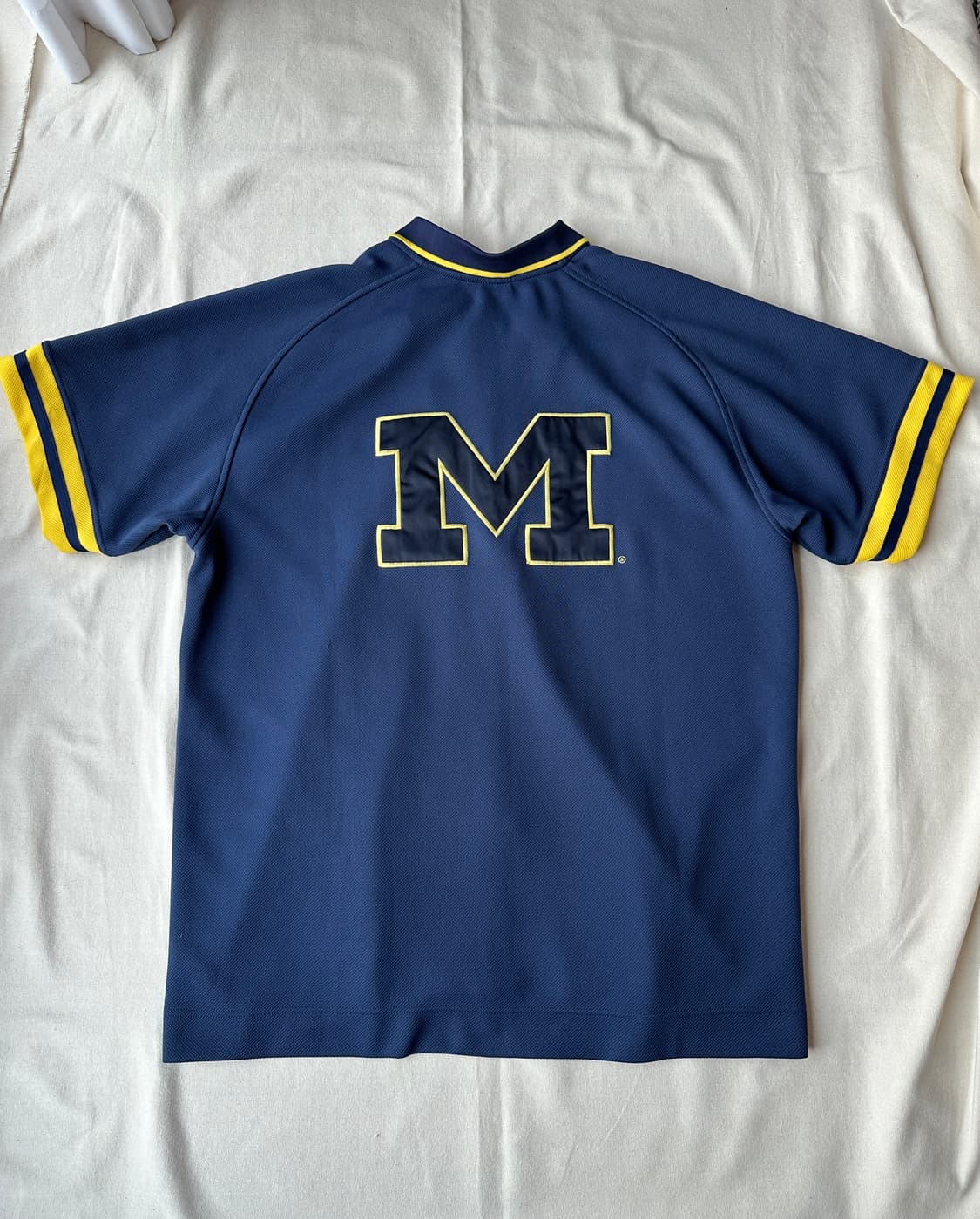 나이키 미시간 대학교 메이즈 앤 블루 웜업 반팔 셔츠 XL 상품이미지9
