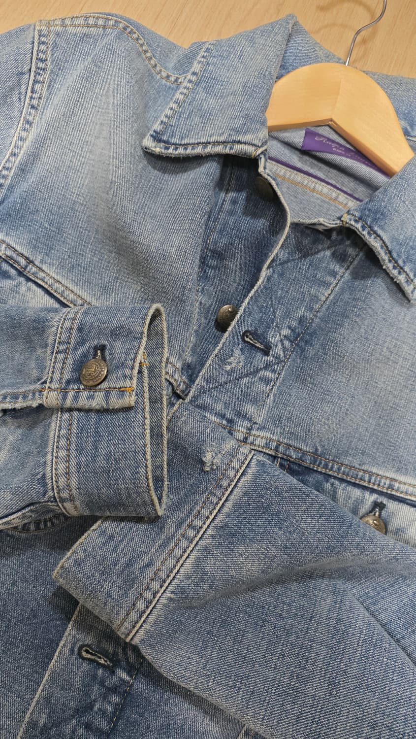 폴로 랄프로렌 퍼플라벨 데님 트러커 자켓 xl 상품이미지5