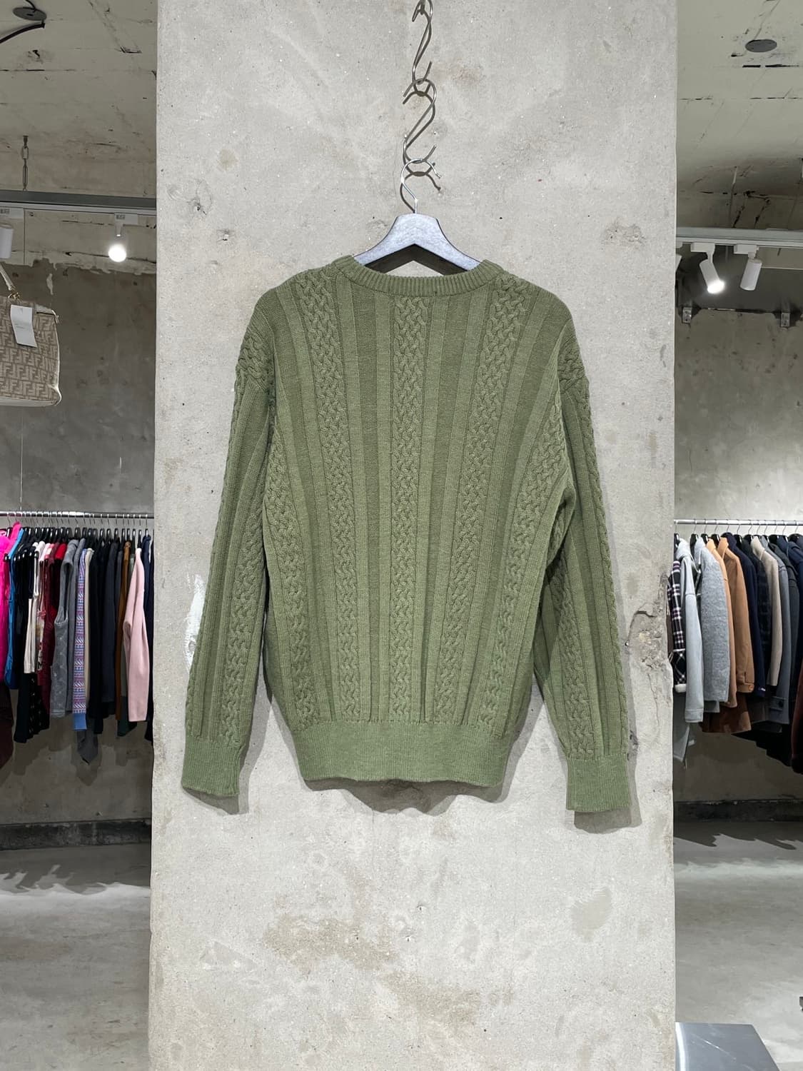 크리스찬 디올 스포츠 라이트 그린 케이블 니트 상품이미지6