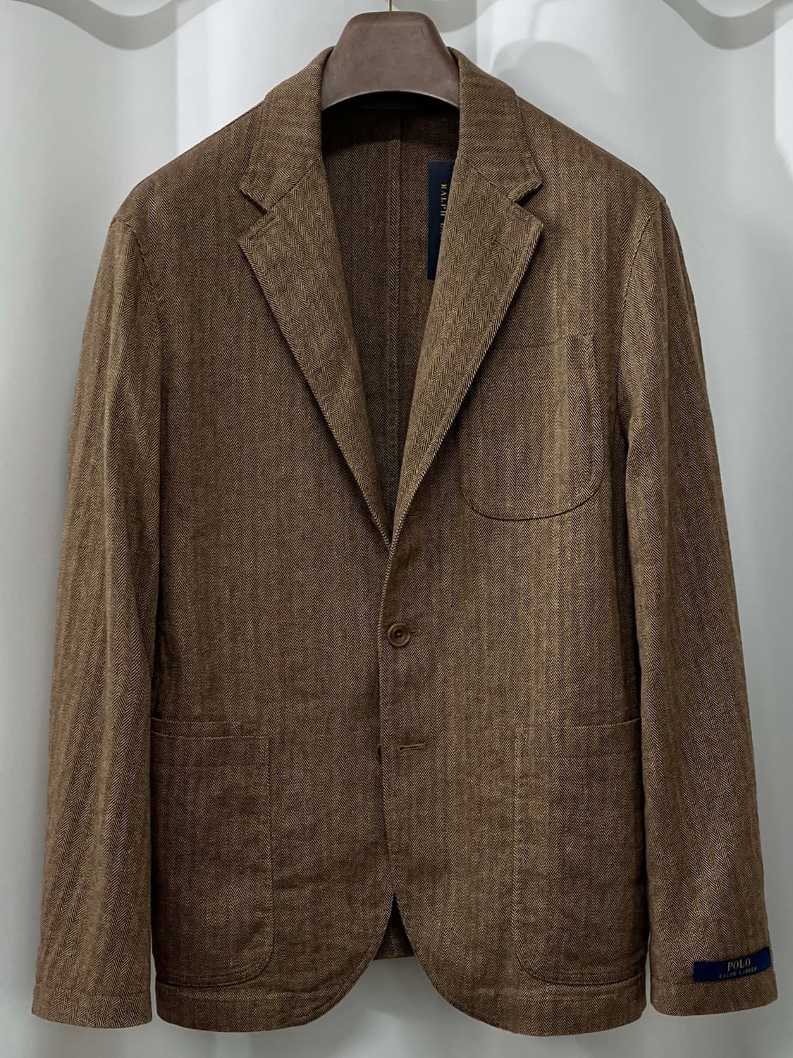 폴로 랄프로렌 클래식 헤링본 탄브라운 스포츠 코트 자켓 상품이미지1