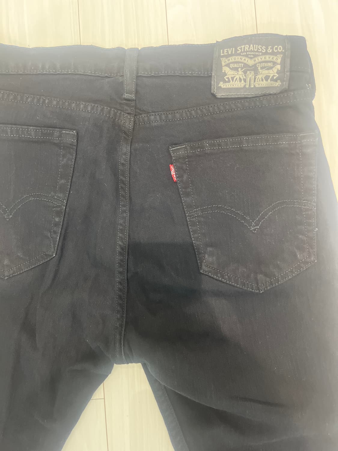 M리바이스539슬림레귤러핏 블랙워시드 데님팬츠 상품이미지1