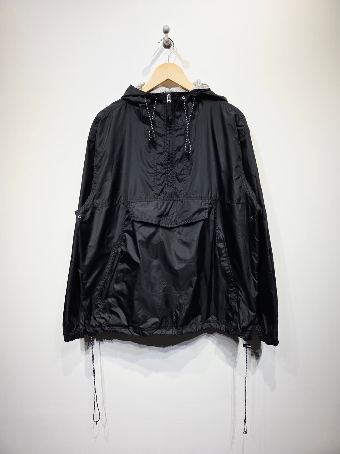 아비렉스(AVIREX) 나일론 하프집업 아노락 블랙 상품이미지2