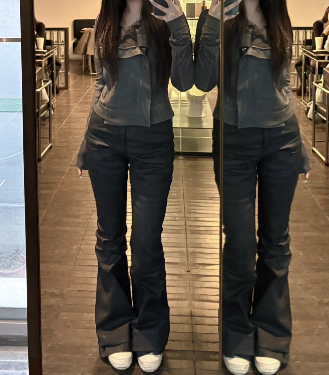 릭오웬스 레더자켓 40 상품이미지2