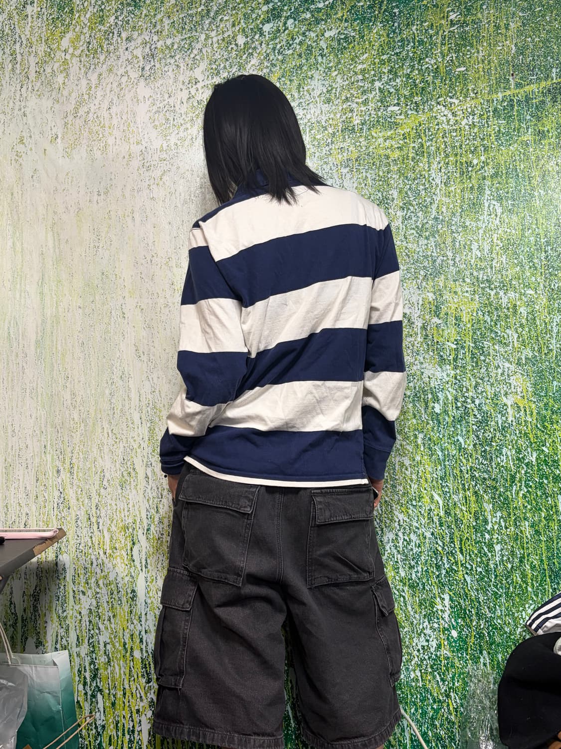 폴로 빅포니 치프키프 네이비 럭비티 스트라이프 긴팔 롱슬리브 키즈XL 상품이미지5