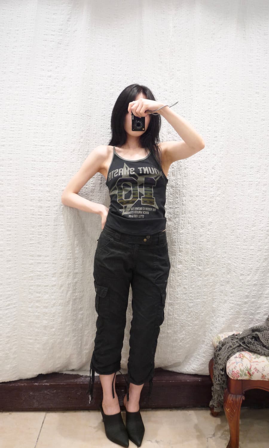 Retro Graphic String Tank 상품이미지2