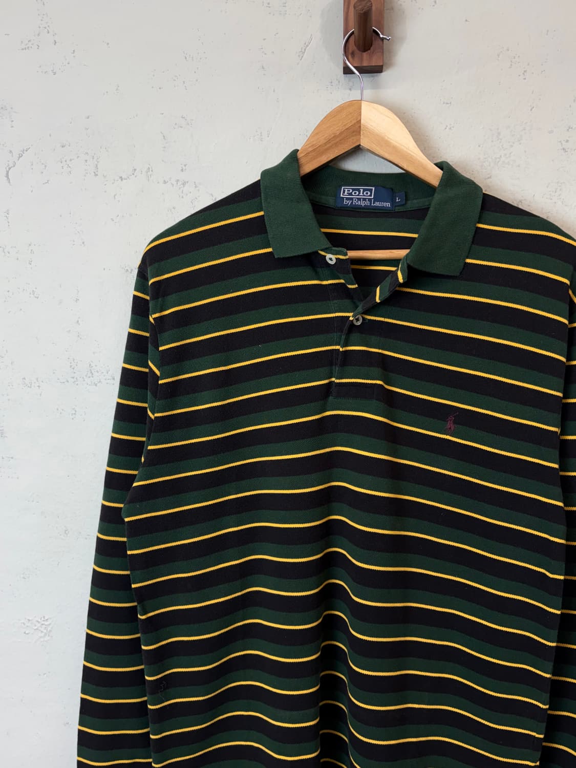 폴로랄프로렌 빈티지 스트라이프 긴팔 카라티 상품이미지4