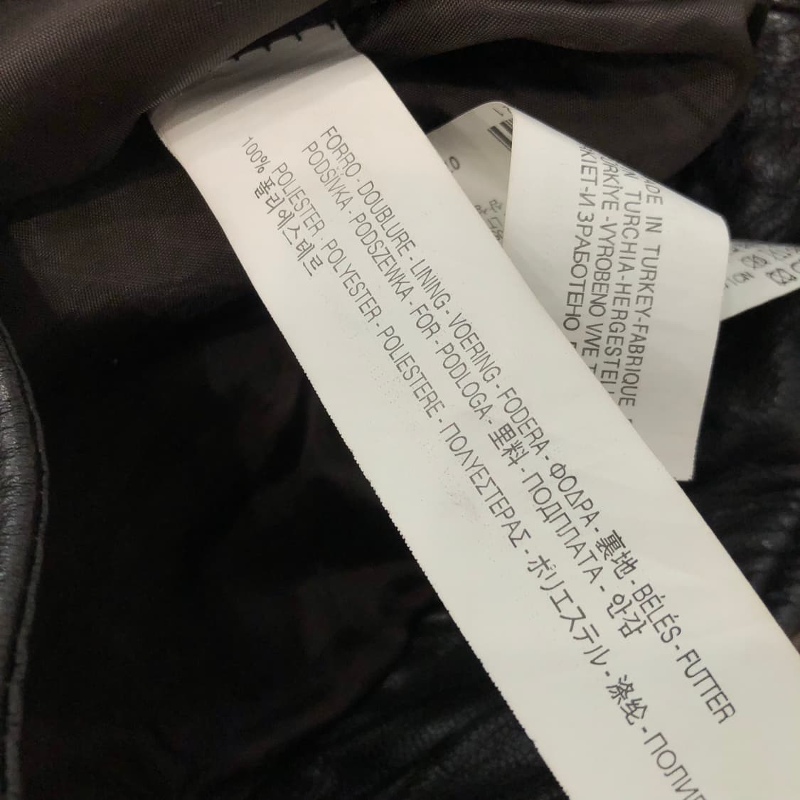 자라 고트스킨 염소가죽 바이커 레더 가죽 자켓 상품이미지7