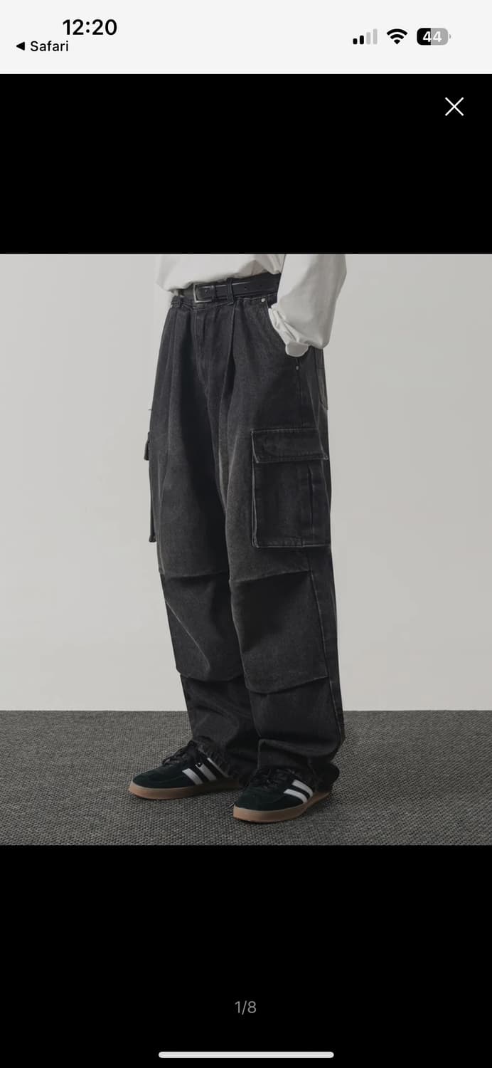 빈티지 흑청카고팬츠 상품이미지1