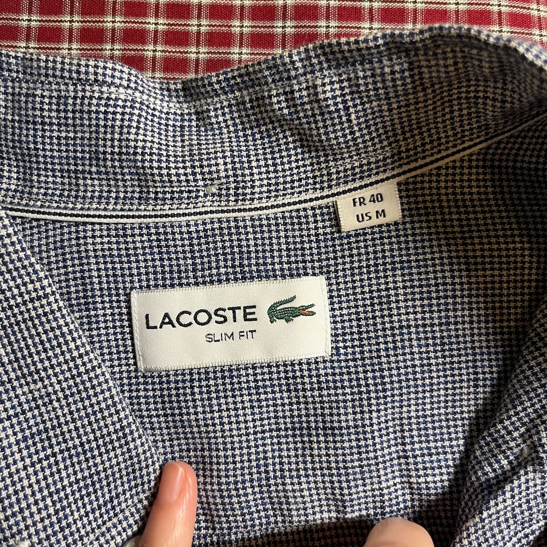 라코스테 린넨 체크셔츠 상품이미지5