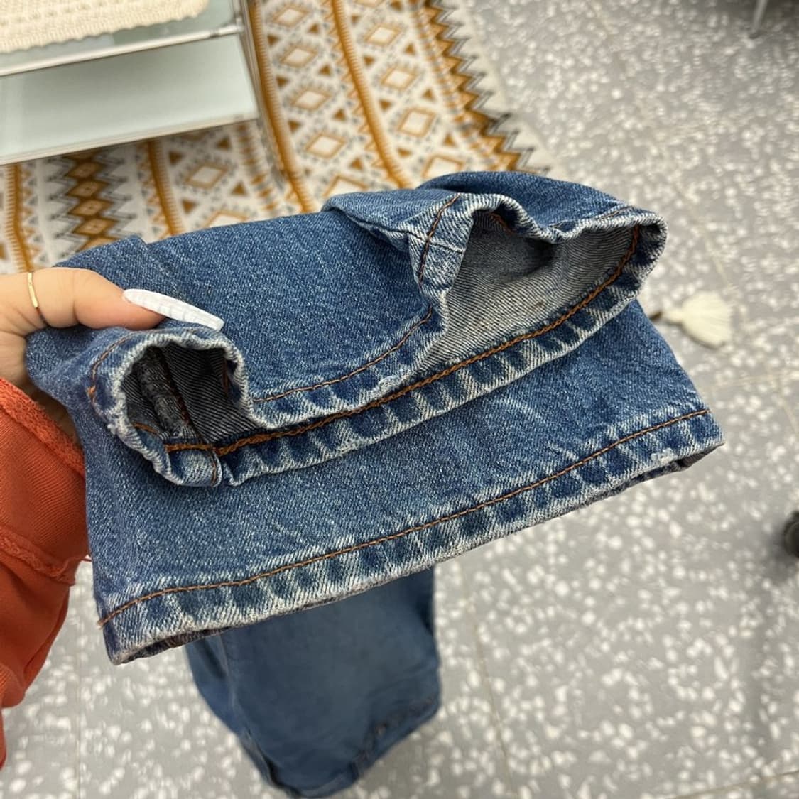 JW 앤더슨X유니클로 빈티지 캐주얼 데님팬츠 33인치 C10721 상품이미지6