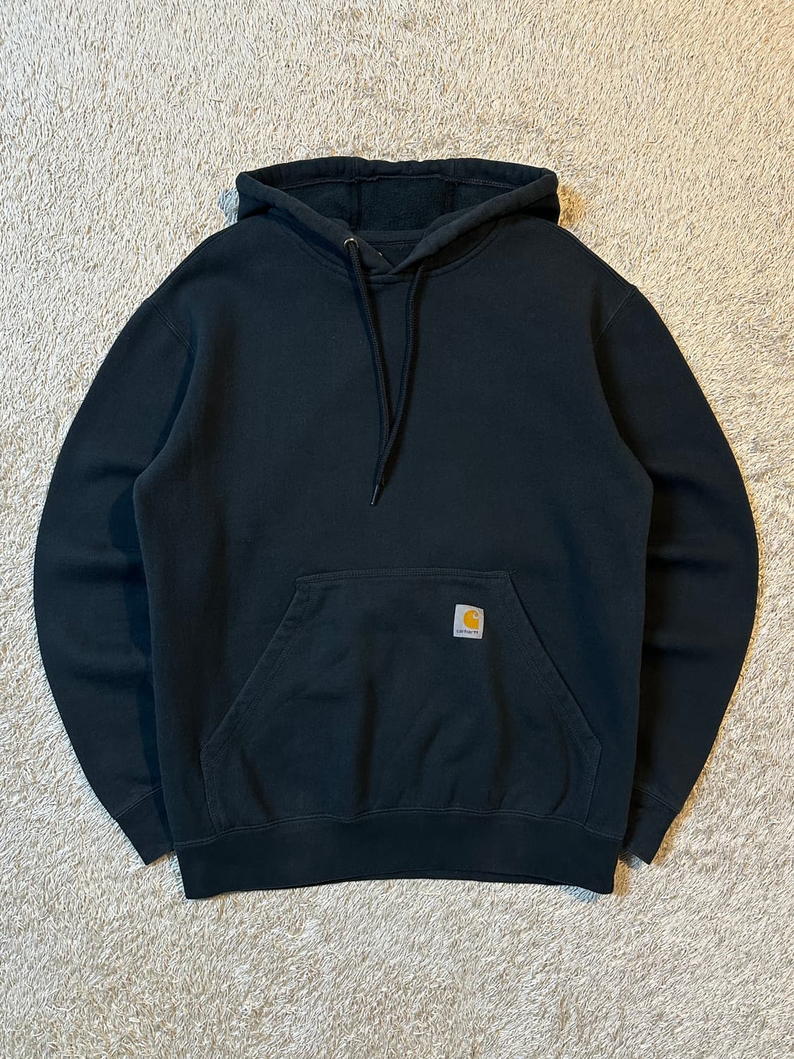 칼하트 CARHARTT 미드웨이트 오리지널핏 기모 후드티 블랙 상품이미지1