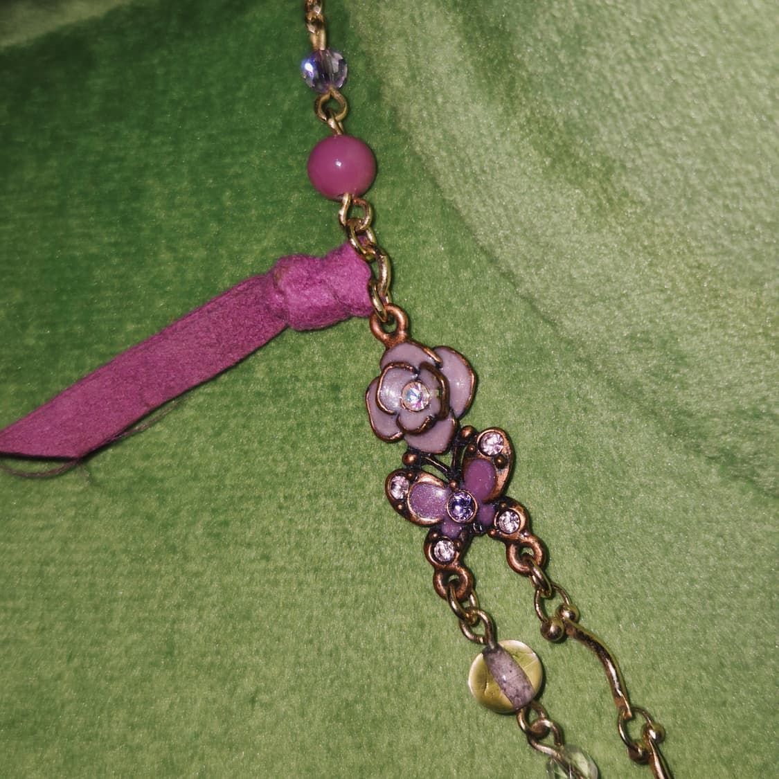 07s 안나수이 꽃잎&나비 레이어드 목걸이 상품이미지7