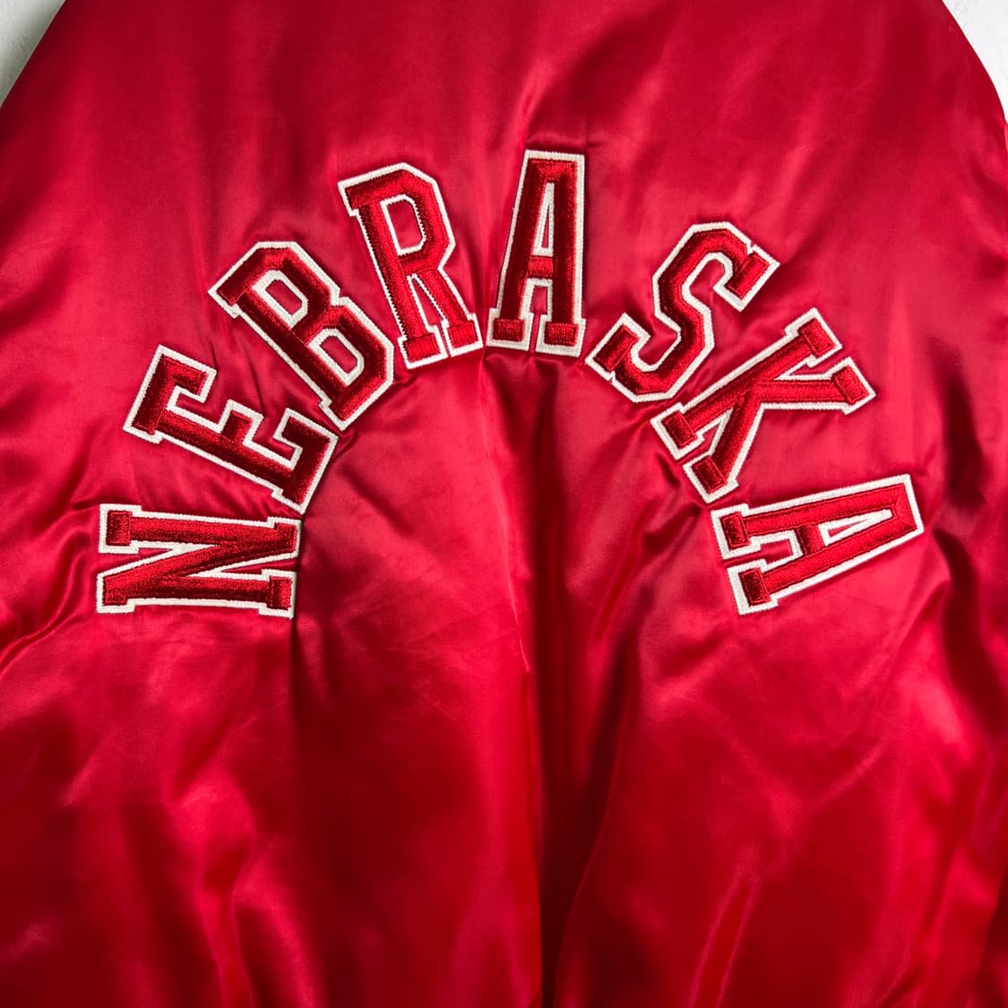 80's 빈티지 스윙스터 사틴 바시티 자켓 M 상품이미지6