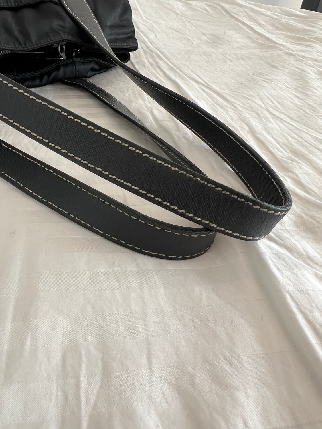 빈티지 프라다 포코노 레더 트리밍 숄더백 상품이미지9