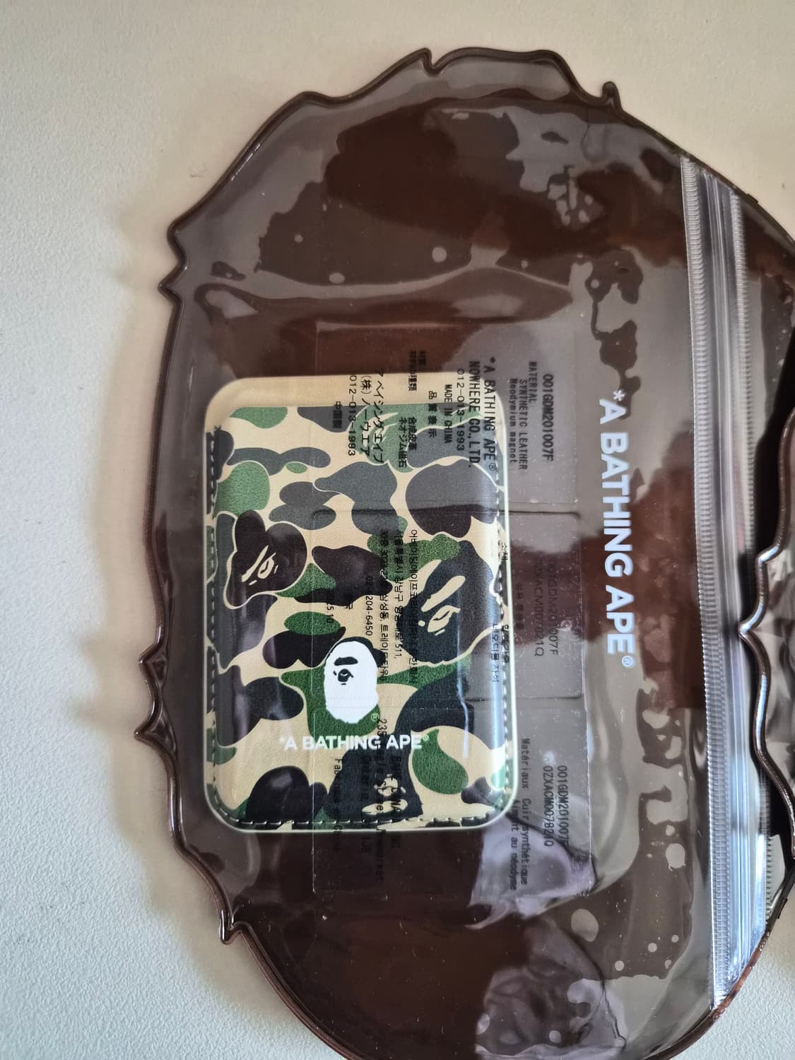 베이프 정품 에이비씨 카모 마그넷 카드 케이스 모바일 상품이미지5