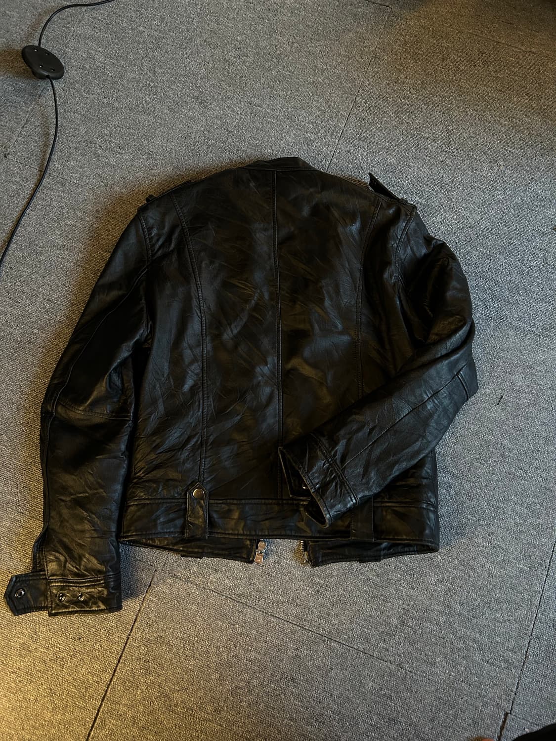 MICHEL KLEIN homme 리얼 레더 바이커 재킷 (사이즈 46) 상품이미지3