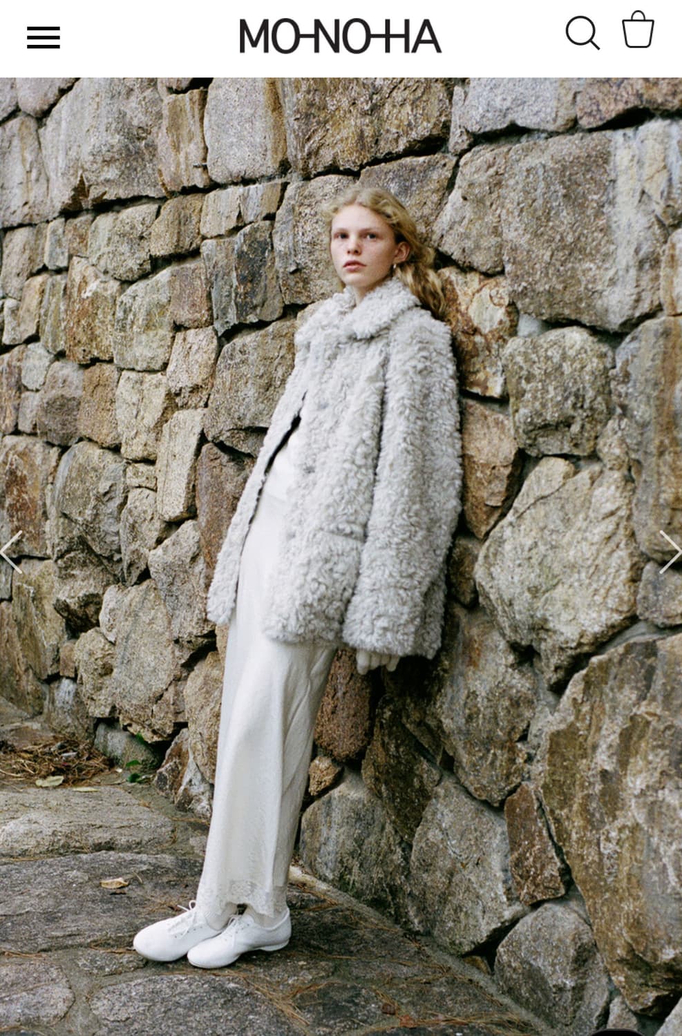 모노하 리버시블 플러피 퍼자켓 (아이보리)/ 가격인하X 상품이미지4