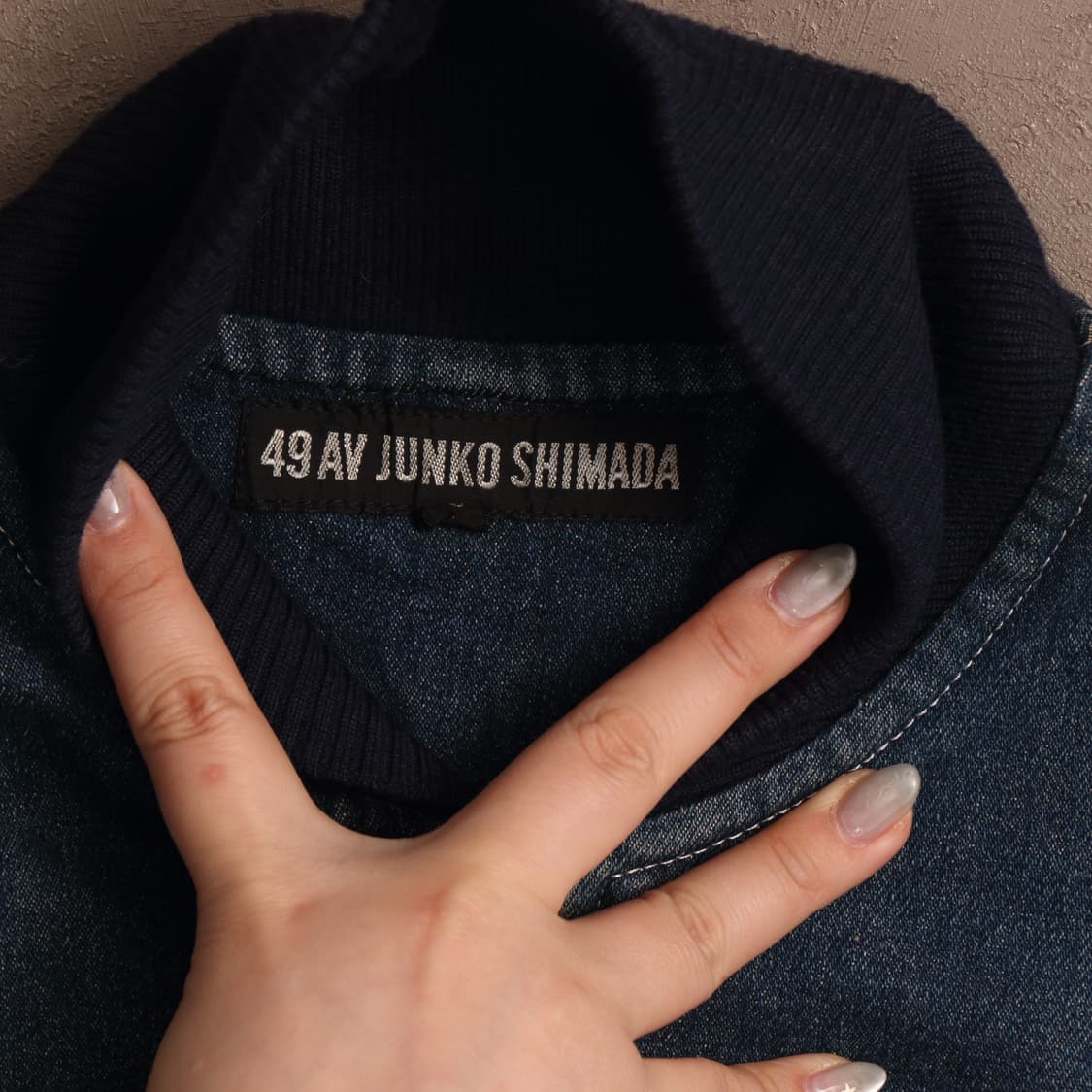 90's 준코시마다 크롭 봄버 데님자켓 A1705 상품이미지3