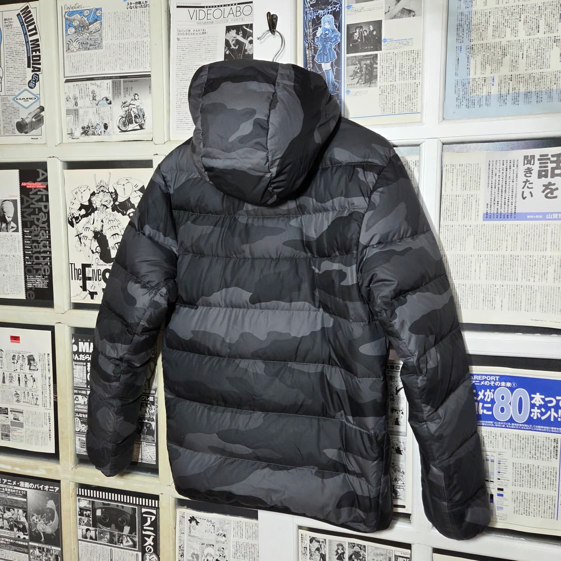 나이키 윈드러너 다운필 그레이 카모 패딩 상품이미지6
