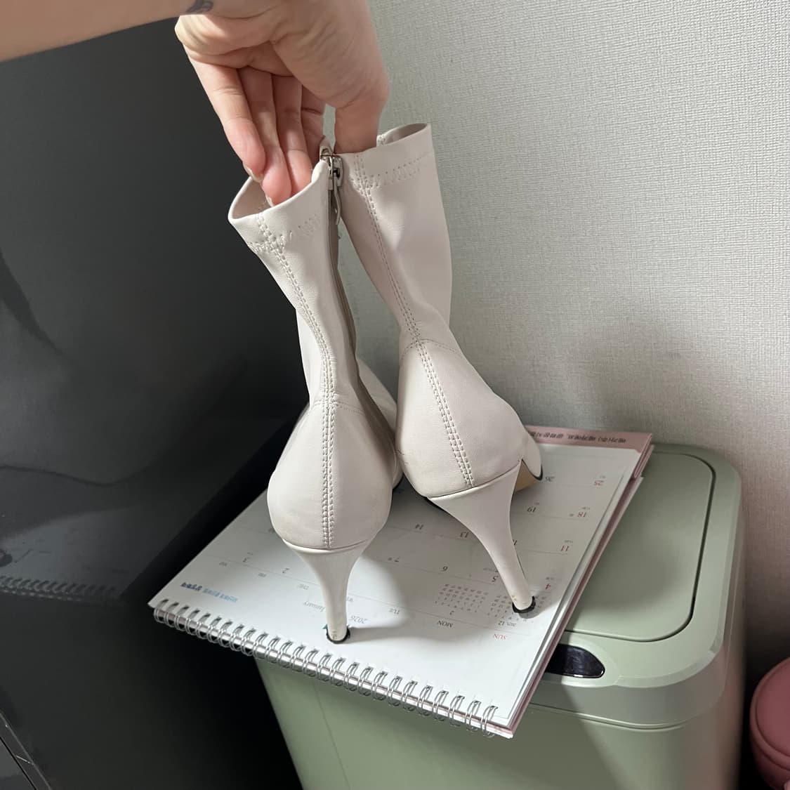 앵클부츠 화이트 230 상품이미지3